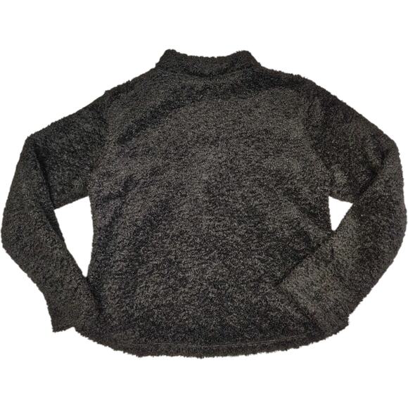 Ariat Fleece Snap Jacket Black Sherpa Teddy Women's Large Cowgirl Western Ranch - Picture 3 of 9